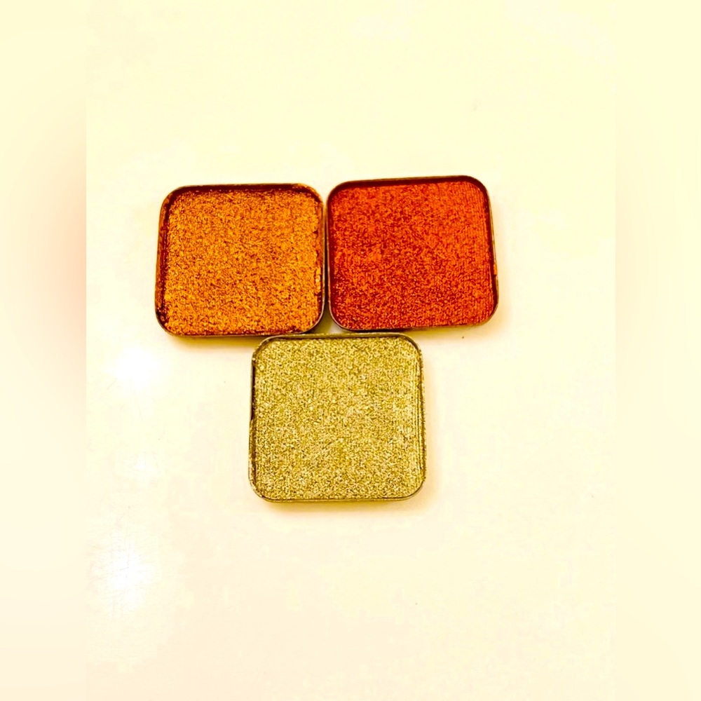 Shimmer Eyeshadow Trio in Gold and Orange by Makeup Geek NIB